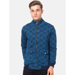 Campus Sutra Men Navy Blue Printed Bomber Jacket-picture-37