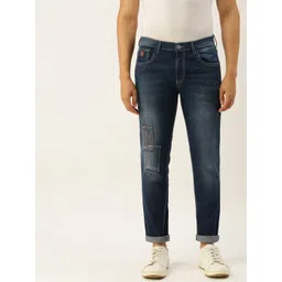 Campus Sutra Men Navy Blue Slim Fit Mid-Rise Clean Look Stretchable Jeans-picture-37