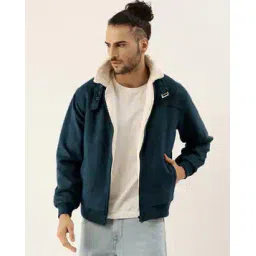 campus sutra Men Regular Fit Zip-Front Bomber Jacket-picture-44