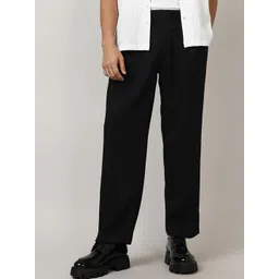 Campus Sutra Men Relaxed Loose Fit Mid-Rise Easy Wash Regular Trousers-image-20