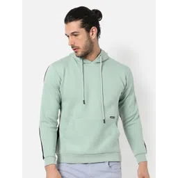 Campus Sutra Men Sea Green Hooded Cotton Sweatshirt-picture-19