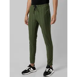 Campus Sutra Men Striped Cotton Track Pant-picture-29