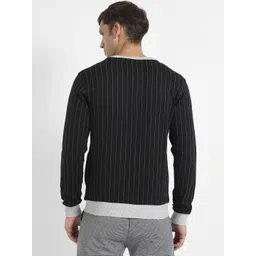 Campus Sutra Men Striped Lightweight Bomber Jacket image 5