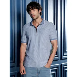 Campus Sutra Men Striped Polo Collar T-shirt-picture-38