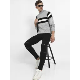 Campus Sutra Men Striped Pullover-picture-12