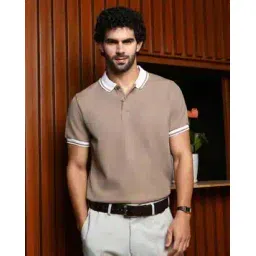 campus sutra Men Striped Regular Fit Polo T-Shirt-picture-13