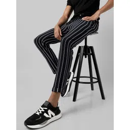 Campus Sutra Men Striped Regular Fit Track Pants-picture-37