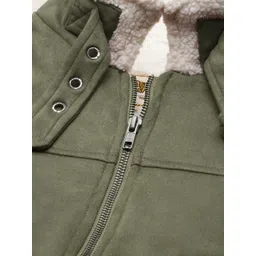 Campus Sutra Men Suede Windcheater Tailored Jacket image 2