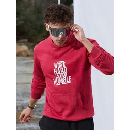 Campus Sutra Men Typography Printed Hooded Pullover Sweatshirt-picture-41