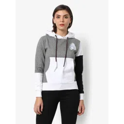 Campus Sutra Multicolor Cotton Color-Block Hoodie-picture-25
