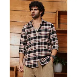 Campus Sutra Multicolor Polycotton Regular Fit Checks Shirt-picture-32