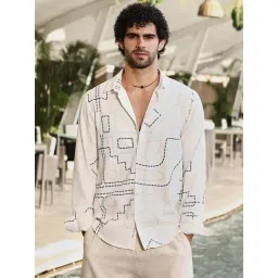 Campus Sutra Multicolor Polycotton Regular Fit Printed Shirt-picture-27