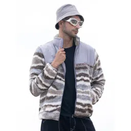 Campus Sutra Multicolored Regular Fit Texture Jacket-picture-21