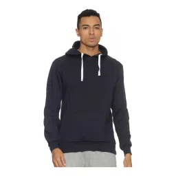 Campus Sutra Navy Hooded Sweatshirt-picture-37