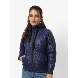 Campus Sutra Navy Regular Fit Bomber Jacket-picture-35