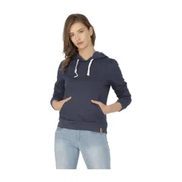 Campus Sutra Navy Relaxed Fit Hoodie-picture-41