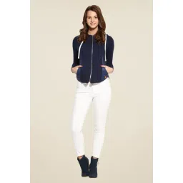 Campus Sutra Navy Solid Jacket-picture-31