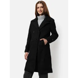 Campus Sutra Notched Lapel Collar Longline Trench Coat-picture-27