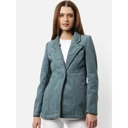 Campus Sutra Notched Lapel Single Breasted Blazers-picture-18