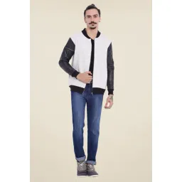 Campus Sutra Off White Textured Jacket-picture-36
