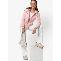 Campus Sutra Pink Cotton Sweatshirt-picture-22