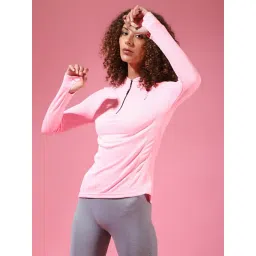 Campus Sutra Pink Regular Fit T Shirt-picture-40