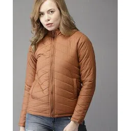 campus sutra Quilted Bomber Jacket with Hood-picture-14