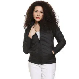 campus sutra Quilted Zip-Front Jacket-picture-15