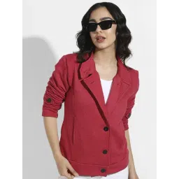 Campus Sutra Red Cotton Jacket-picture-39