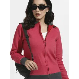 Campus Sutra Red Cotton Sweatshirt-picture-42