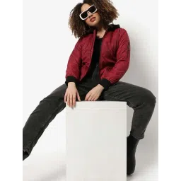 Campus Sutra Red Padded Jacket-picture-41