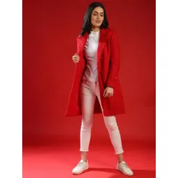 Campus Sutra Red Regular Fit Coats-picture-25