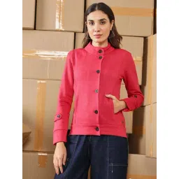 Campus Sutra Red Regular Fit Jacket-picture-44