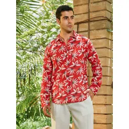 Campus Sutra Scarlet Red Florencia Regular Shirt-picture-23