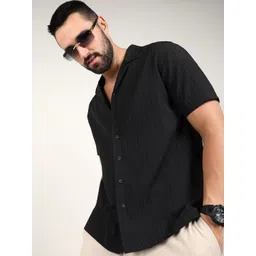 Campus Sutra Self-Design Striped Shirt-picture-33