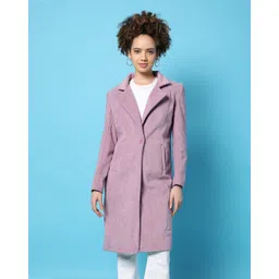 campus sutra Sherpa Solid Coat For Women-picture-10