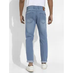 Campus Sutra Sky Blue Regular Fit Distressed Jeans image 2