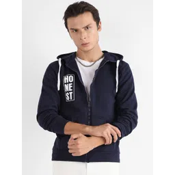 Campus Sutra Typography Printed Hooded Cotton Front-Open Sweatshirt-picture-35