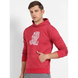 Campus Sutra Typography Printed Hooded Pure Cotton Pullover Sweatshirt-picture-28