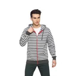 Campus Sutra White Hooded Sweatshirt-picture-36