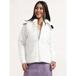 Campus Sutra White Regular Fit Jacket-picture-20