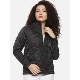 Campus Sutra Women Black Bomber Jacket-picture-16