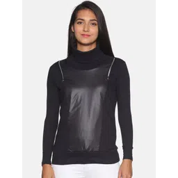 Campus Sutra Women Black Solid Full Sleeves Tailored Jacket-picture-11