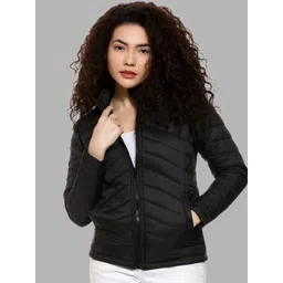 Campus Sutra Women Black Windcheater Outdoor Puffer Jacket-picture-21