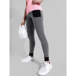 Campus Sutra Women Colourblocked Cotton Sports Joggers-picture-33