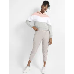 Campus Sutra Women Colourblocked Hooded Sweatshirt-picture-19