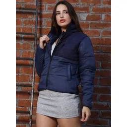 Campus Sutra Women Colourblocked Lightweight Bomber Jacket-picture-19