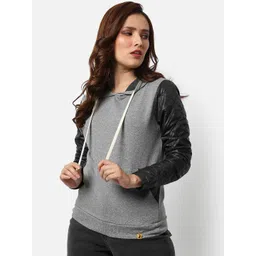 Campus Sutra Women Grey Windcheater Outdoor Sporty Jacket-picture-35