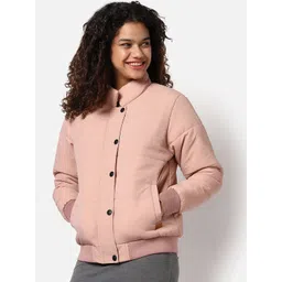 Campus Sutra Women Pink Windcheater Outdoor Padded Jacket-picture-39