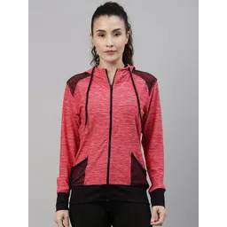 Campus Sutra Women Red Windcheater Training or Gym Sporty Jacket-picture-35